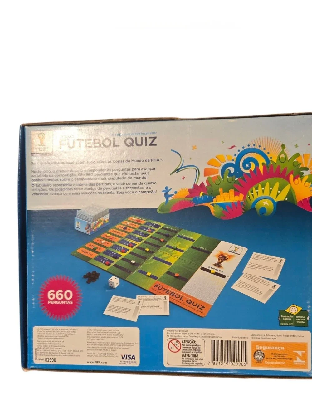 Soccer Quiz Game - FiFA Brazil Worldcup 2014 in Portuguese New Open Box